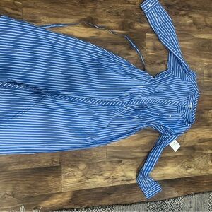 Blue Striped Women's Dress